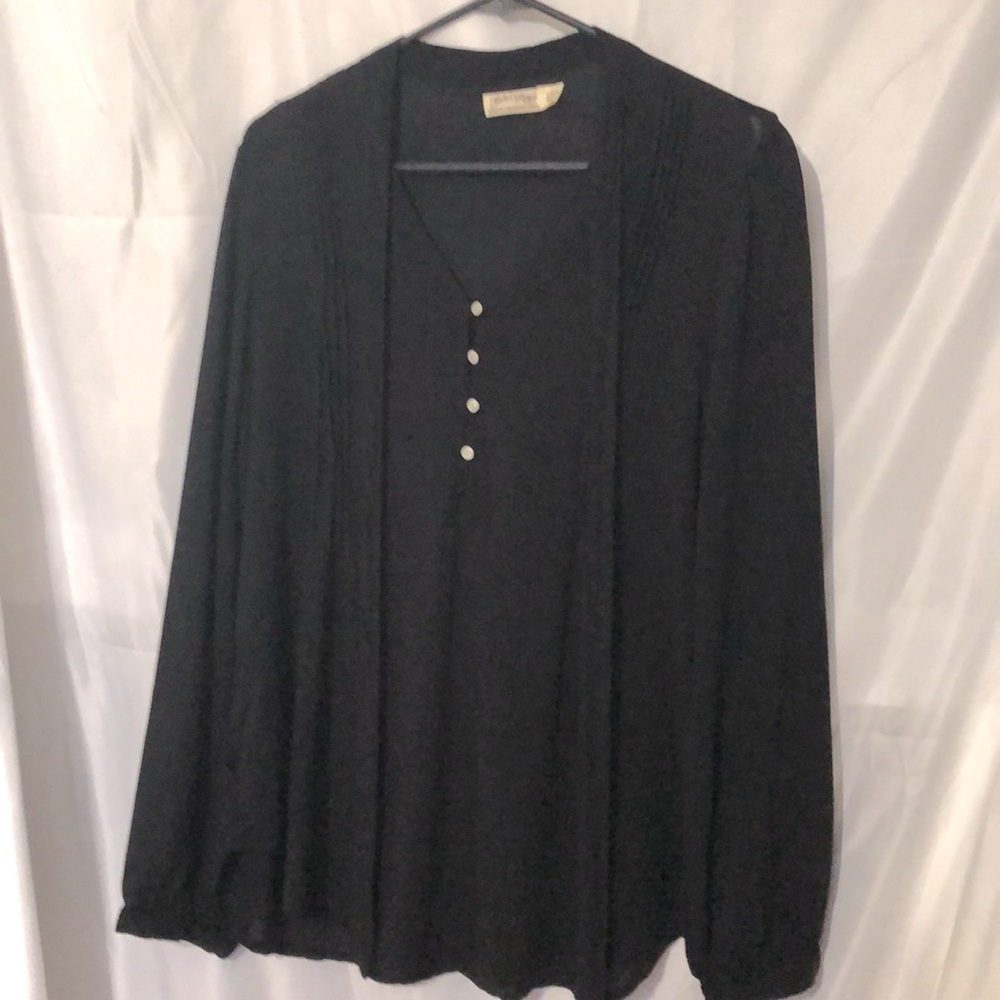 Faded glory black long sleeve tunic